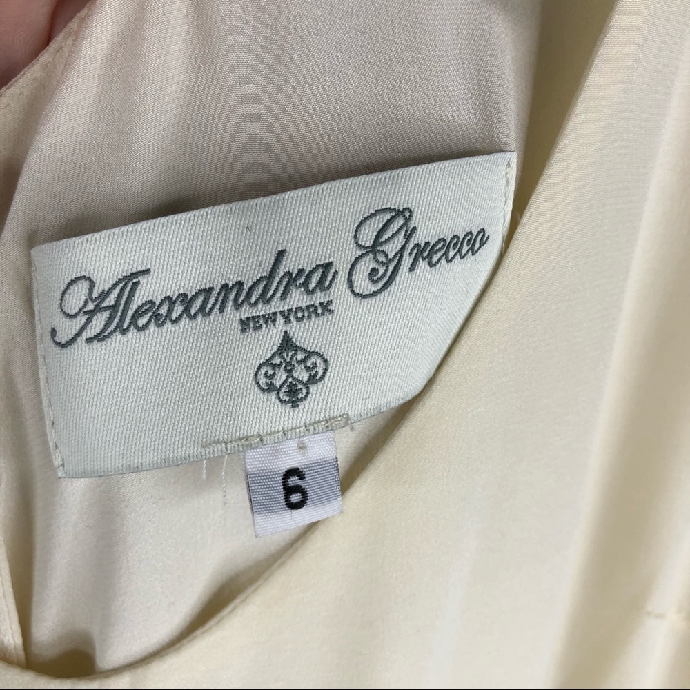 Alexandra Grecco silk velvet bow detail sleeveless - Picture 5 of 8
